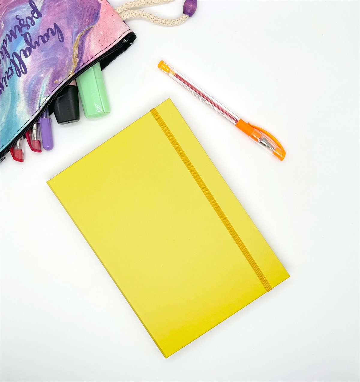 Düz Somon Rengi Tasarımlı Lastikli Defter	giftmodaGmd100116