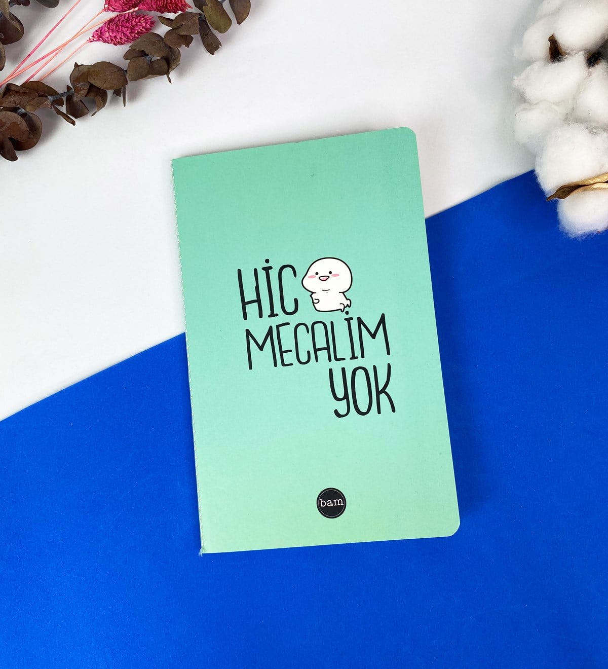 Hiç Mecalim Yok Tasarımlı Dikişli DeftergiftmodaGmd100349