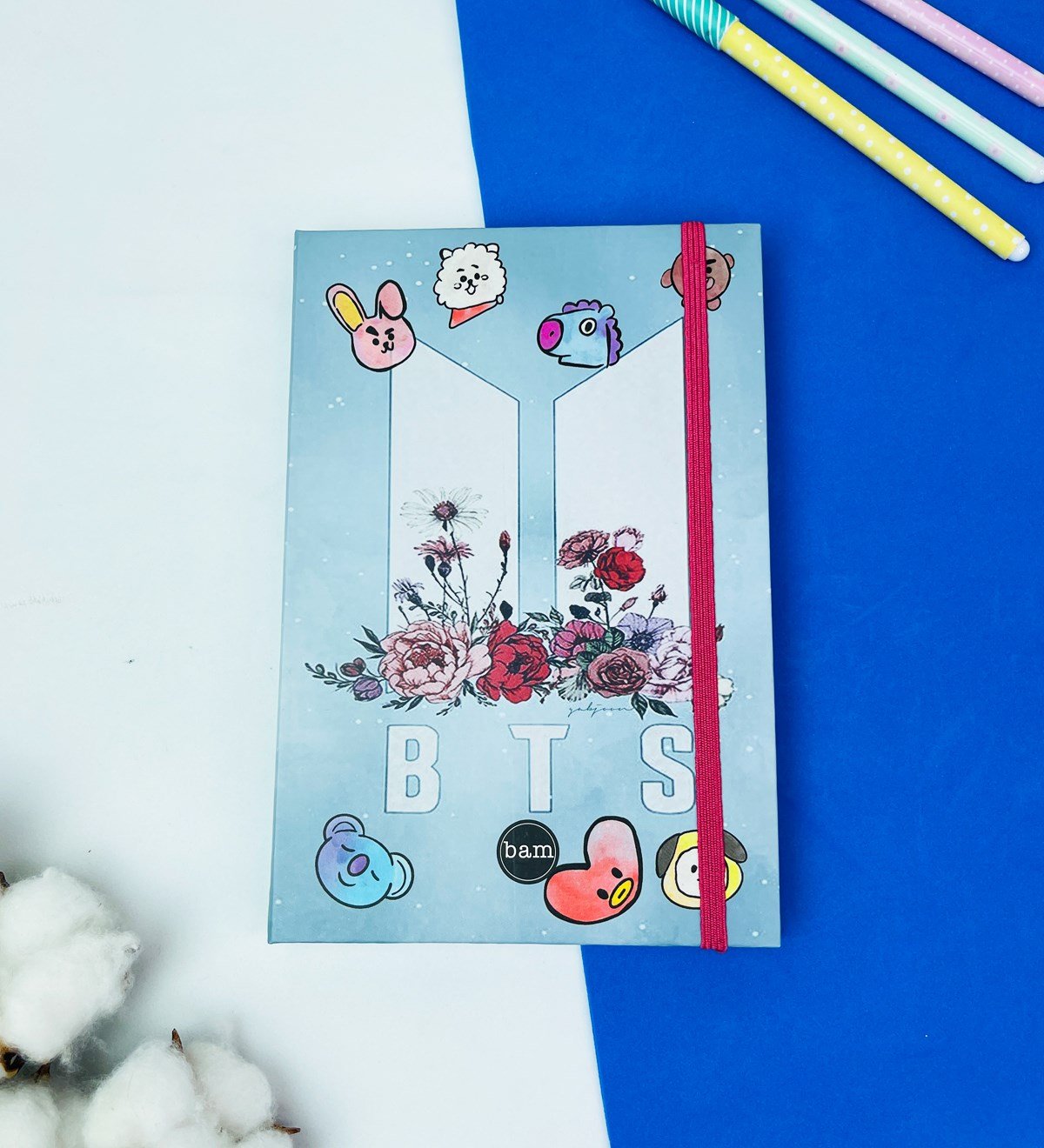 BTS Tasarımlı Lastikli DeftergiftmodaGmd100379	