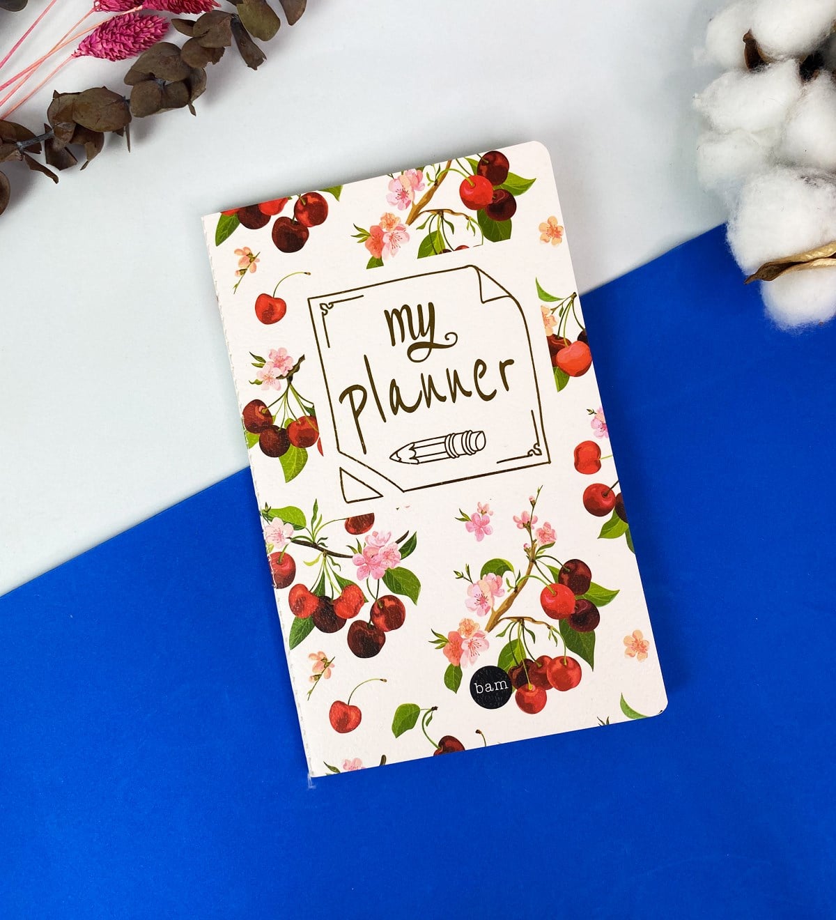 Kiraz Tasarımlı Dikişli DeftergiftmodaGmd100344