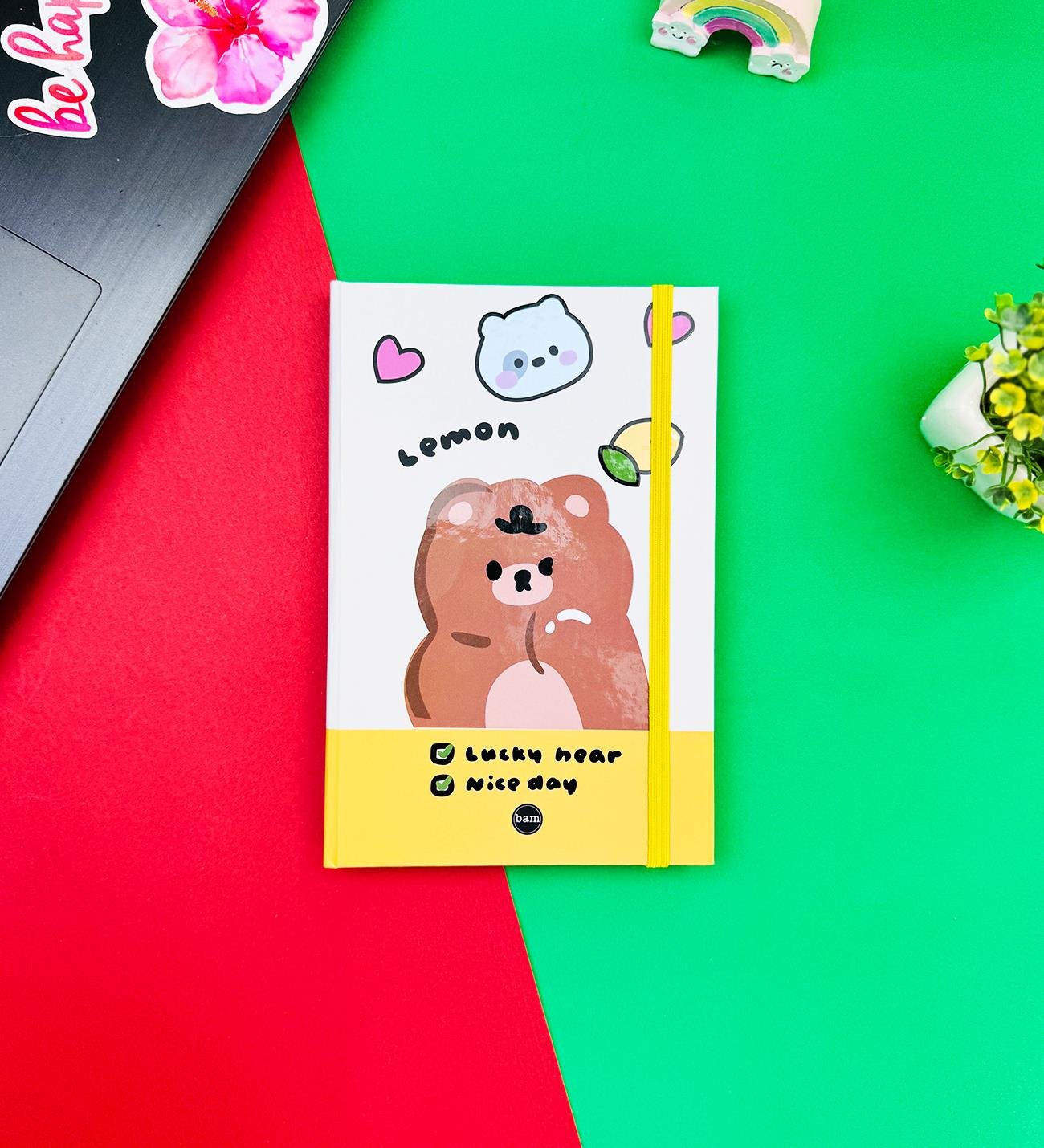 Lemon Tasarımlı Lastikli DeftergiftmodaBAM-1269