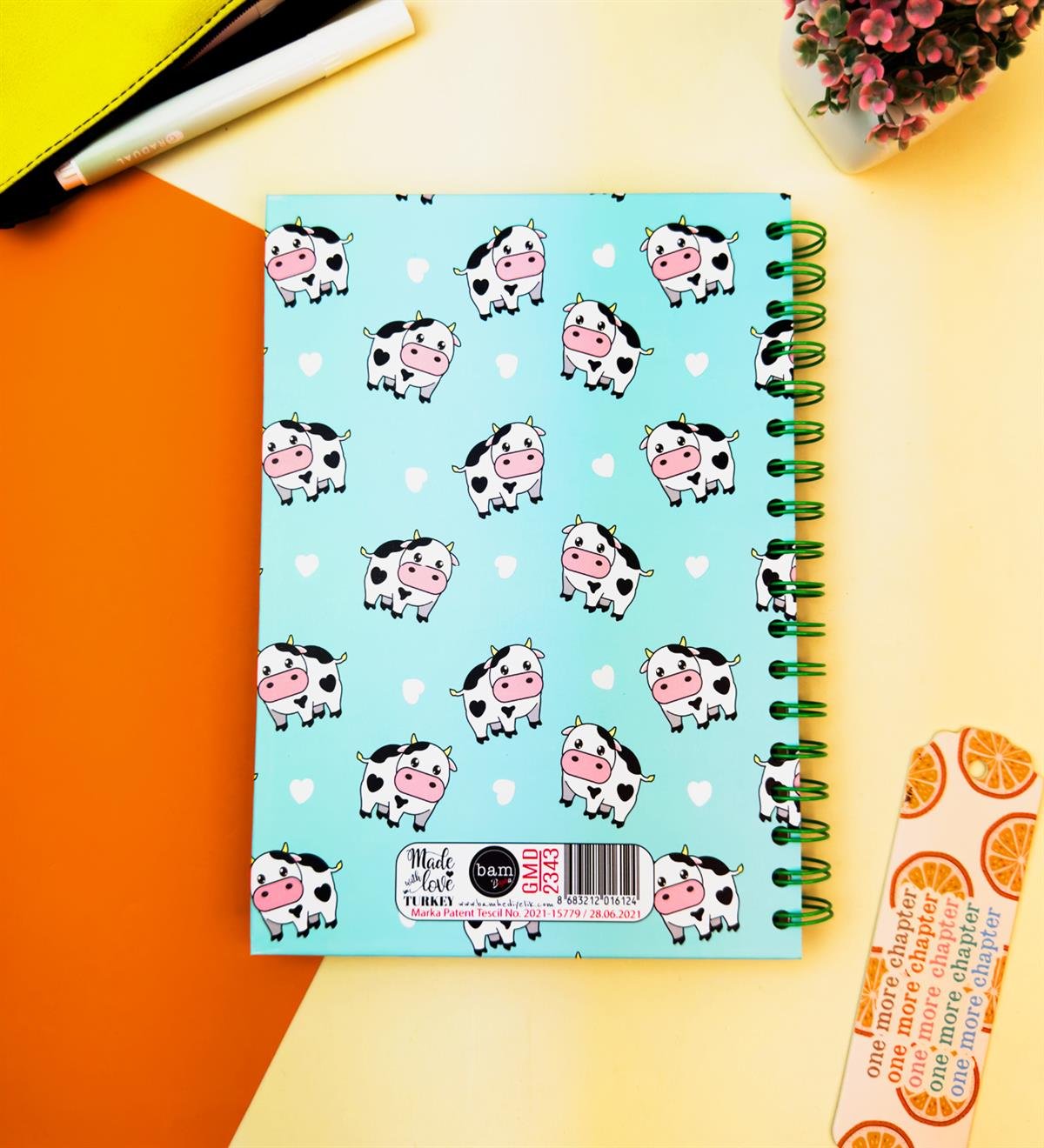 Moo Sevimli İnek Tasarımlı Konuşan Ajanda	giftmodaGMD-2343-13	