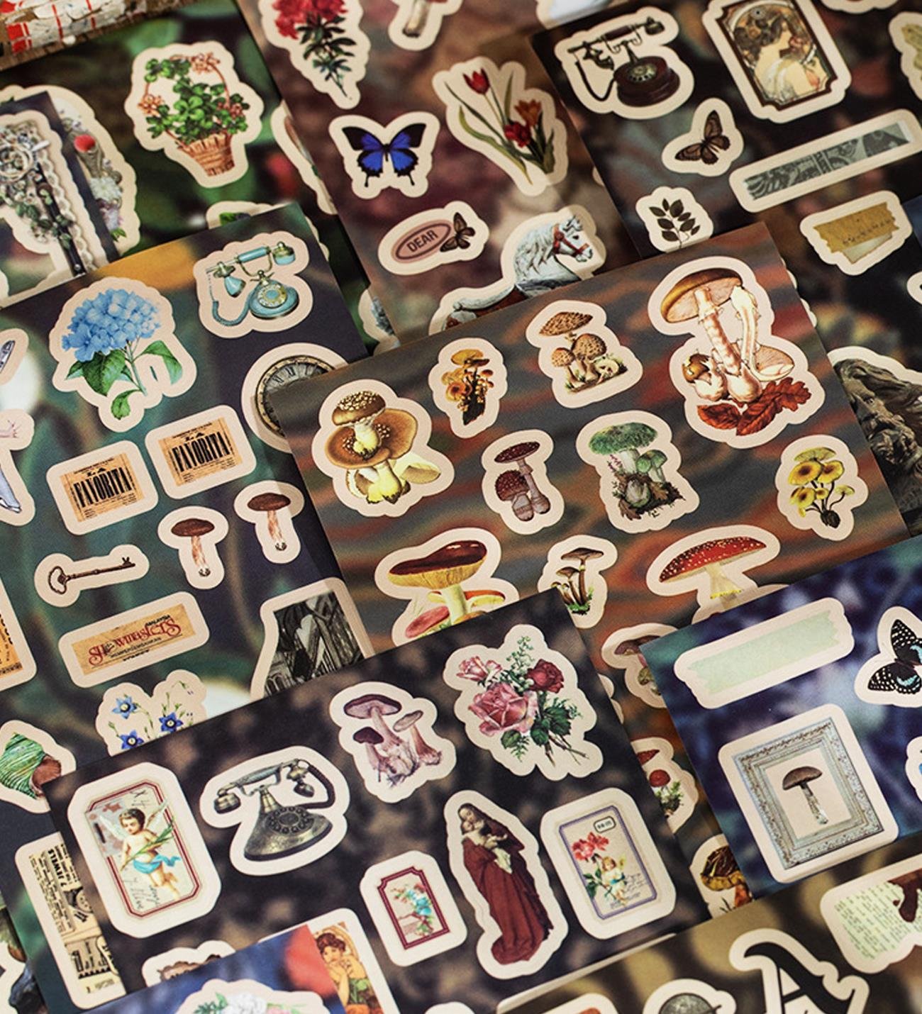 Vintage Tarz Sticker Kitabı – 45 YaprakgiftmodaBM-1895	