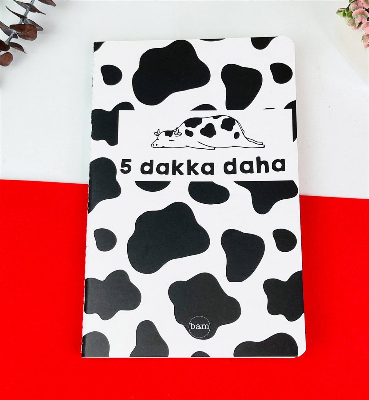 5 Dakka Daha İnek Tasarımlı Terzi Dikişli DeftergiftmodaGmd100197
