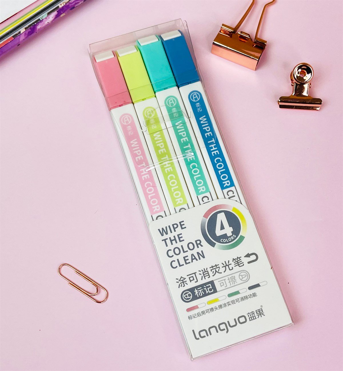 4'lü Çift Taraflı Keçeli Silinebilir Kalem SetgiftmodaGm-4311