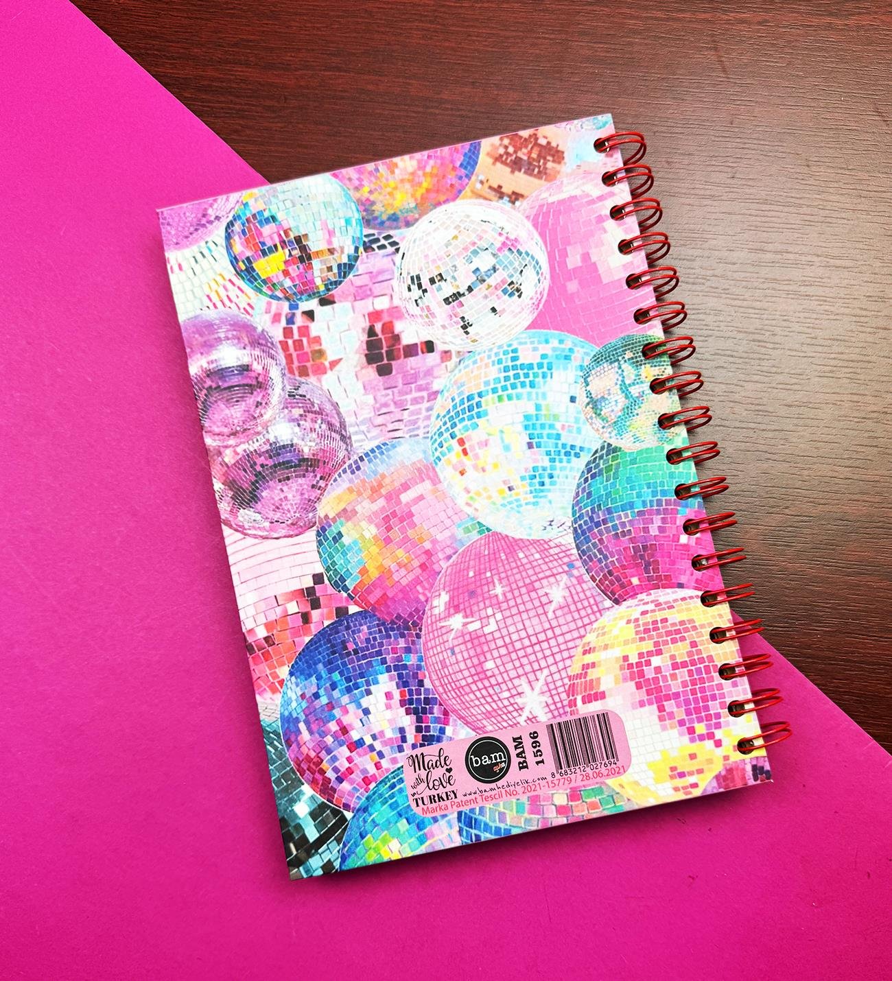 Disko Topu Tasarımlı Konuşan AjandagiftmodaBM-1595