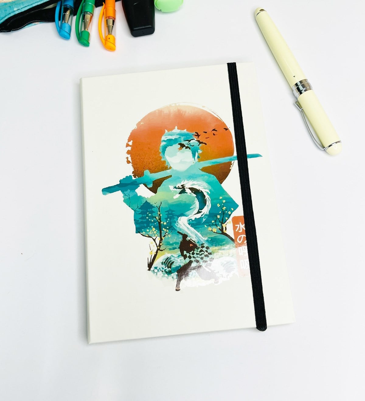 Demo Slayer Dragon Tasarımlı Lastikli DeftergiftmodaGmd100147