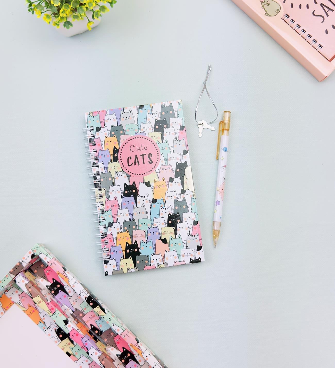 Sevimli Desenli Kilitli Defter ve Kalem SetigiftmodaHN-021-022-023