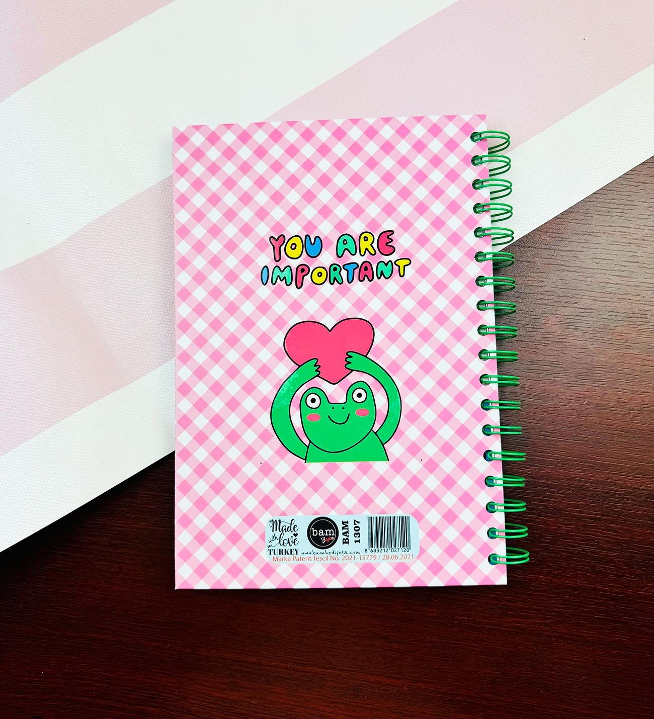 You Are Important Tasarımlı Konuşan AjandagiftmodaBAM-1307