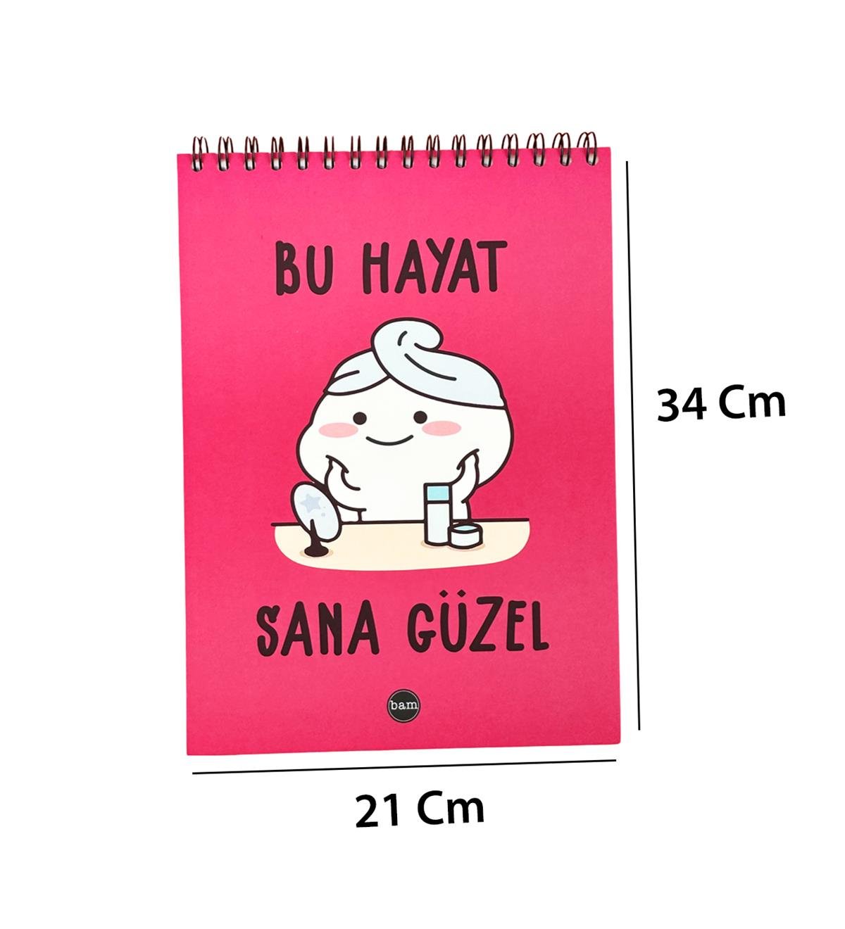 30x21Cm A4 Sketch Book - Eskiz Defteri - 270 Gr - 34 YaprakgiftmodaBAM-1057