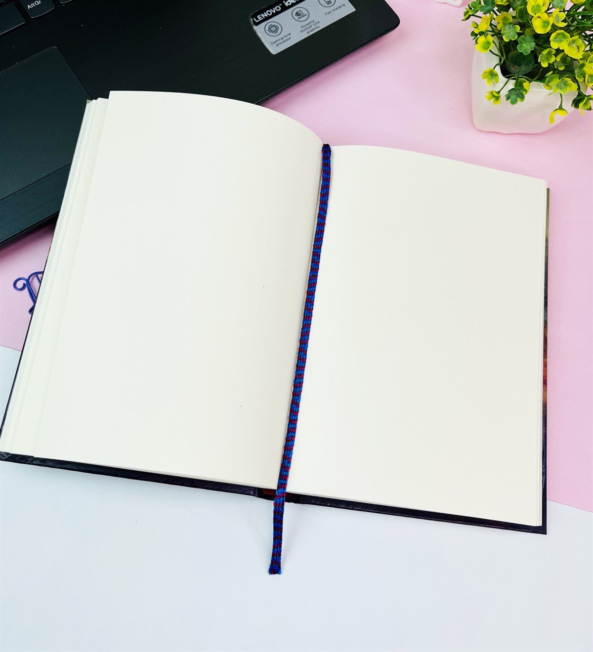 Badem Çiçeği Tasarımlı Kalın Kitap Görünümlü DeftergiftmodaGmd100552