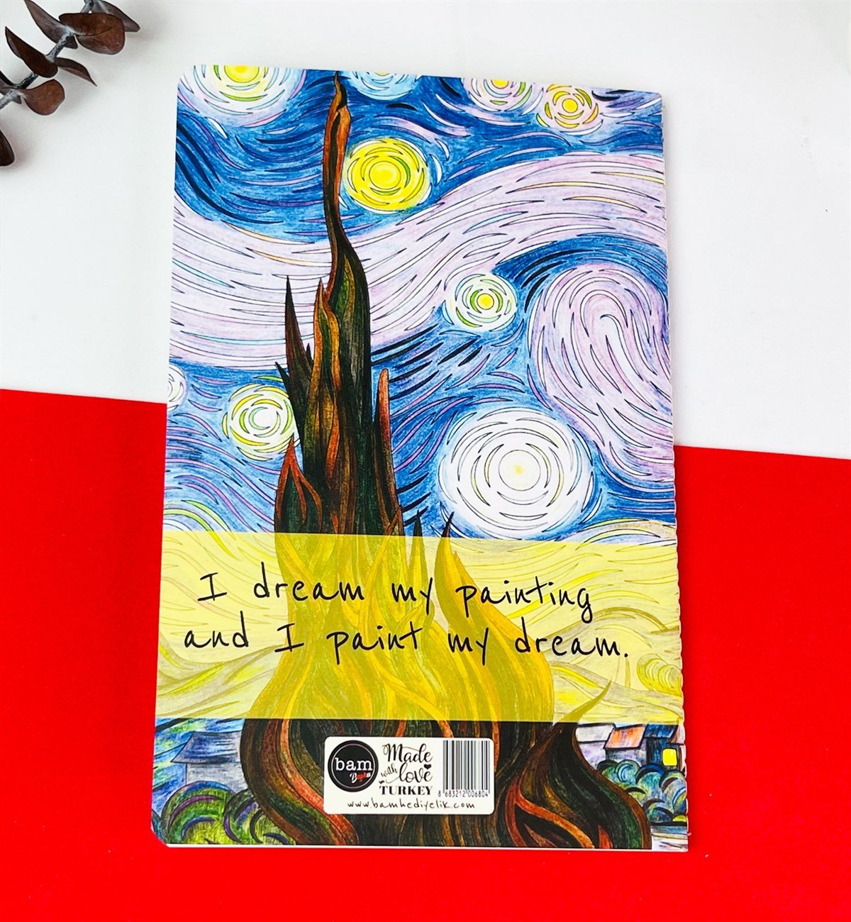 Van Gogh Serisi 4'lü Dikişli Defter SetigiftmodaGmd100205