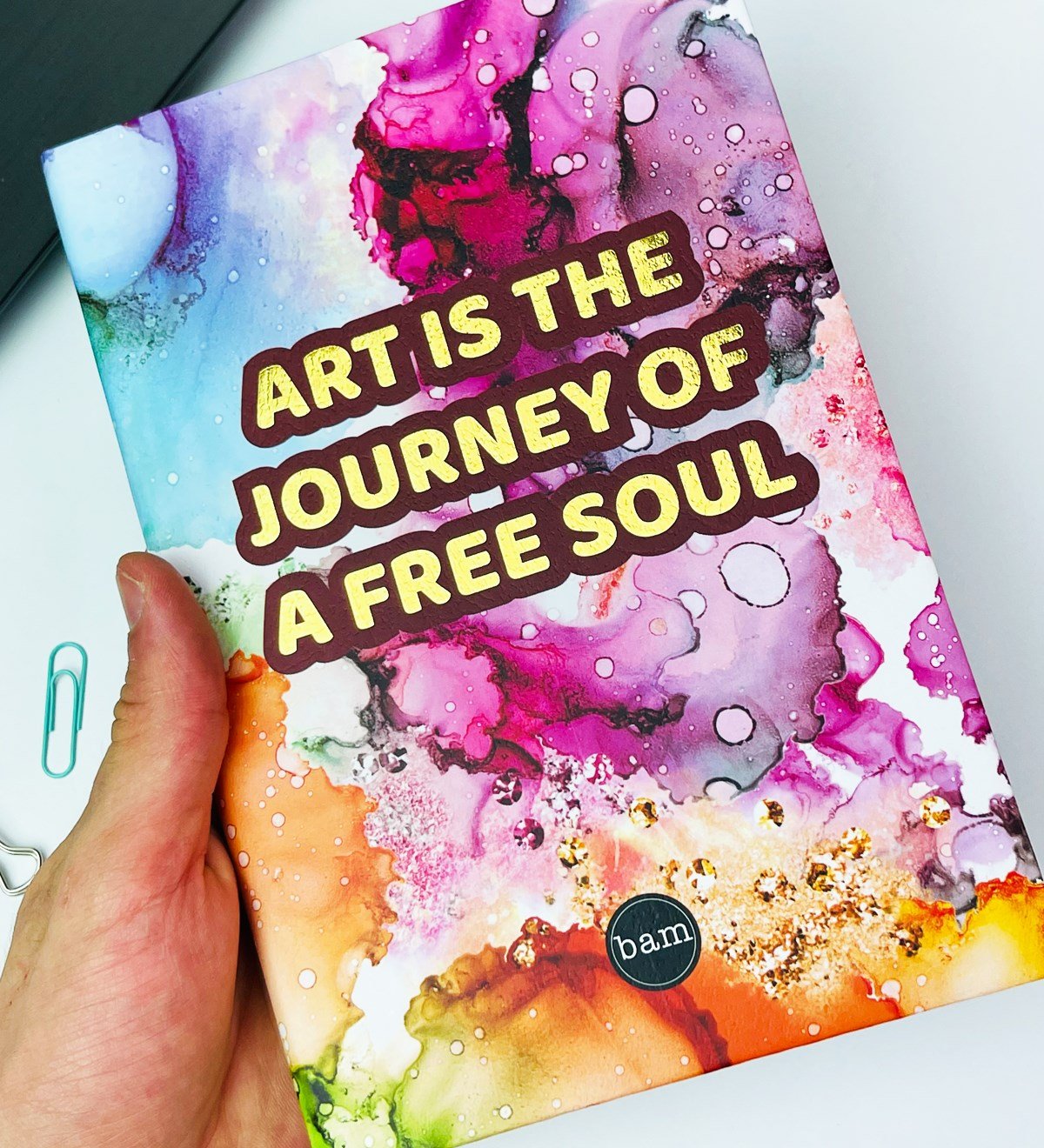 Sanat Ruhu Motto Tasarımlı Lastikli DeftergiftmodaGmd100446