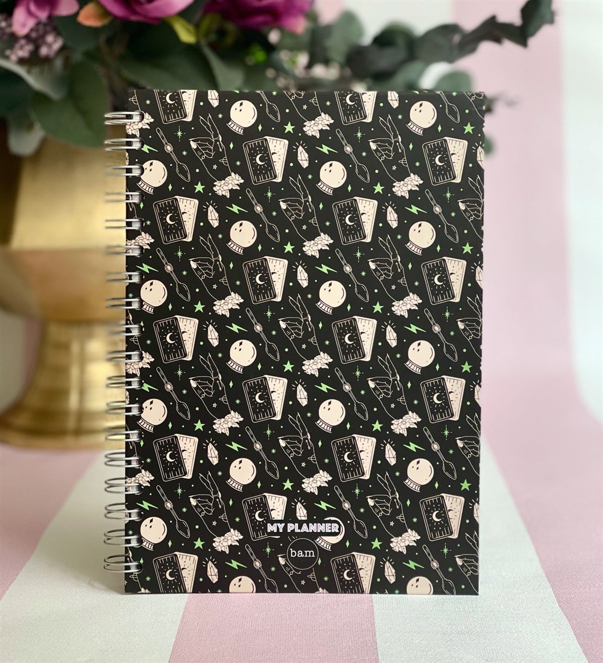 Tarot Sihirli Kart Tasarımlı Spiralli DefterGiftmodaGmd100089