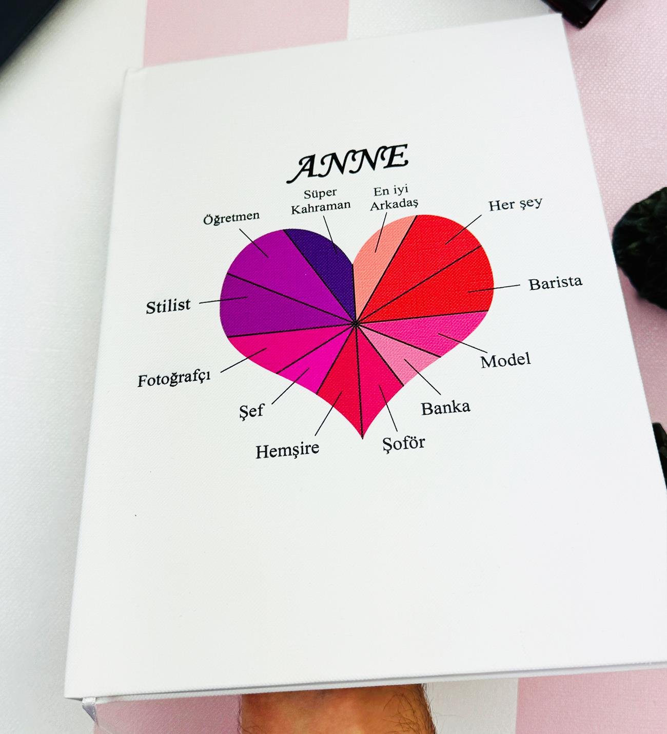 Süper Anne Tasarımlı Sert Kapaklı DeftergiftmodaGmd100575