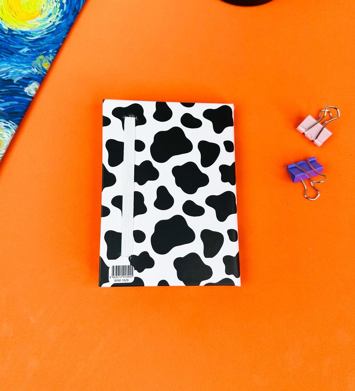 5 Dakka Dahi İnek Tasarımlı Sert Kapaklı Mini DeftergiftmodaBam-1029-1