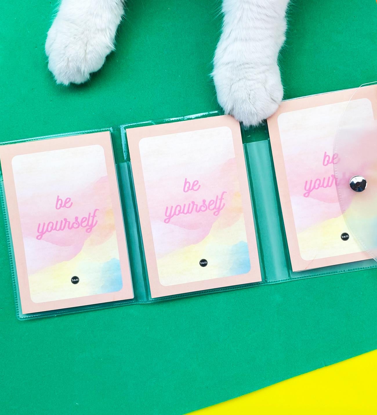 Be Yourself Tasarımlı PP Mini Çanta Defter Ve Kalem SetgiftmodaBAM-1141