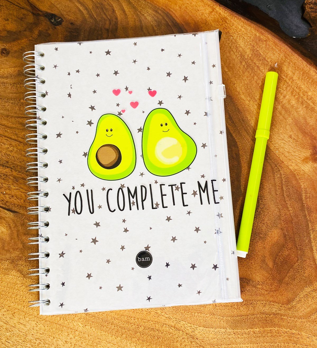 Avakado Tasarımlı Çanta Kapaklı Spiralli DeftergiftmodaGmd100323