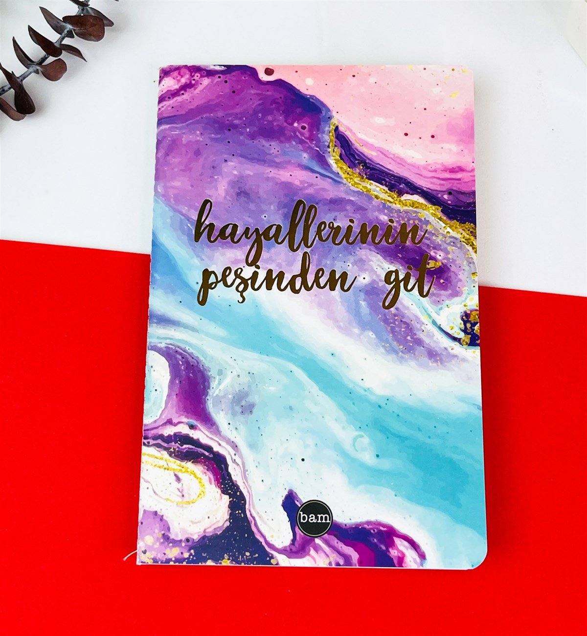 Hayallerinin Peşinden Git Tasarımlı Dikişli DeftergiftmodaGmd100209