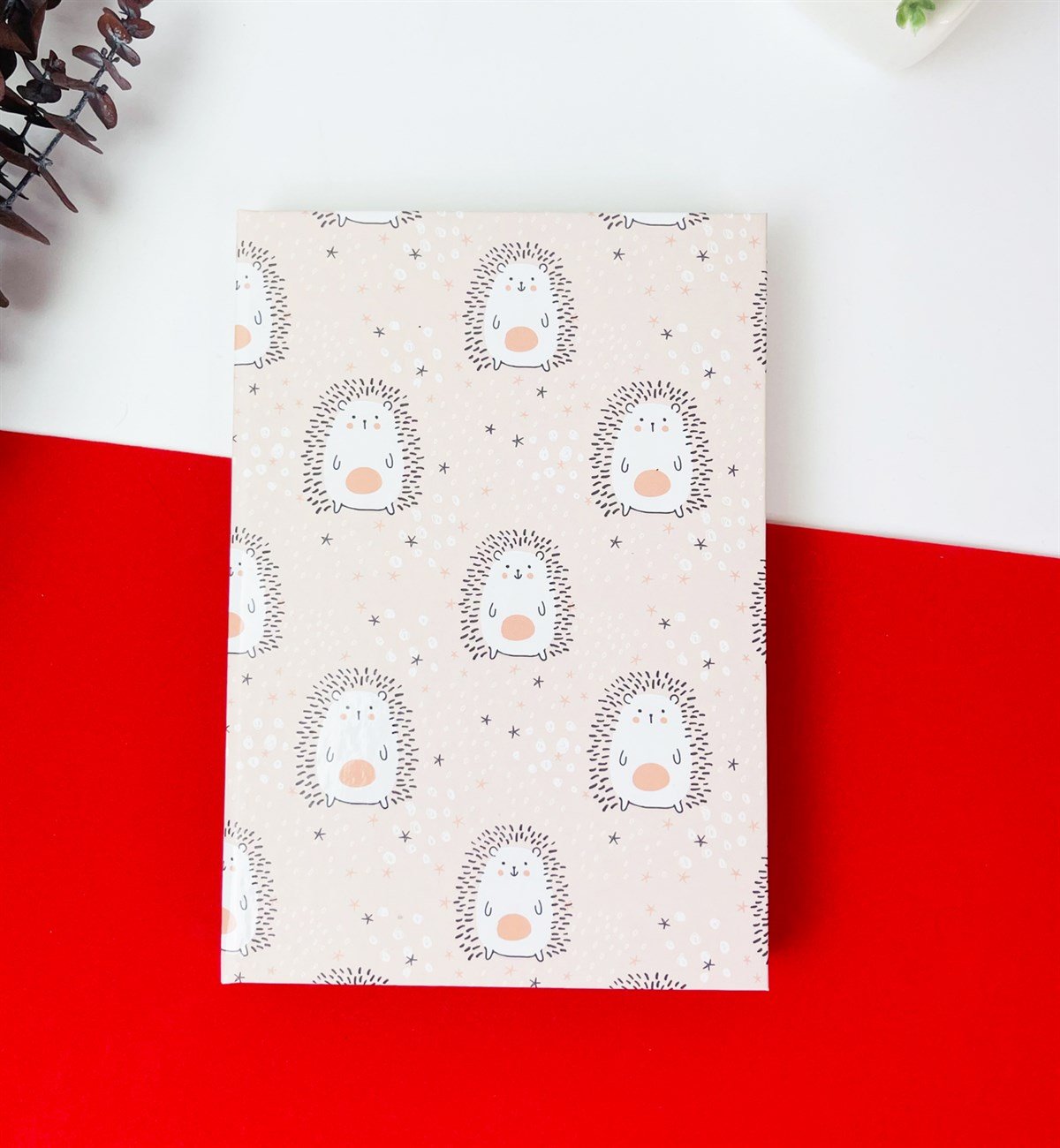 Sevimli Kirpi Tasarımlı Lastikli DeftergiftmodaGmd100169	