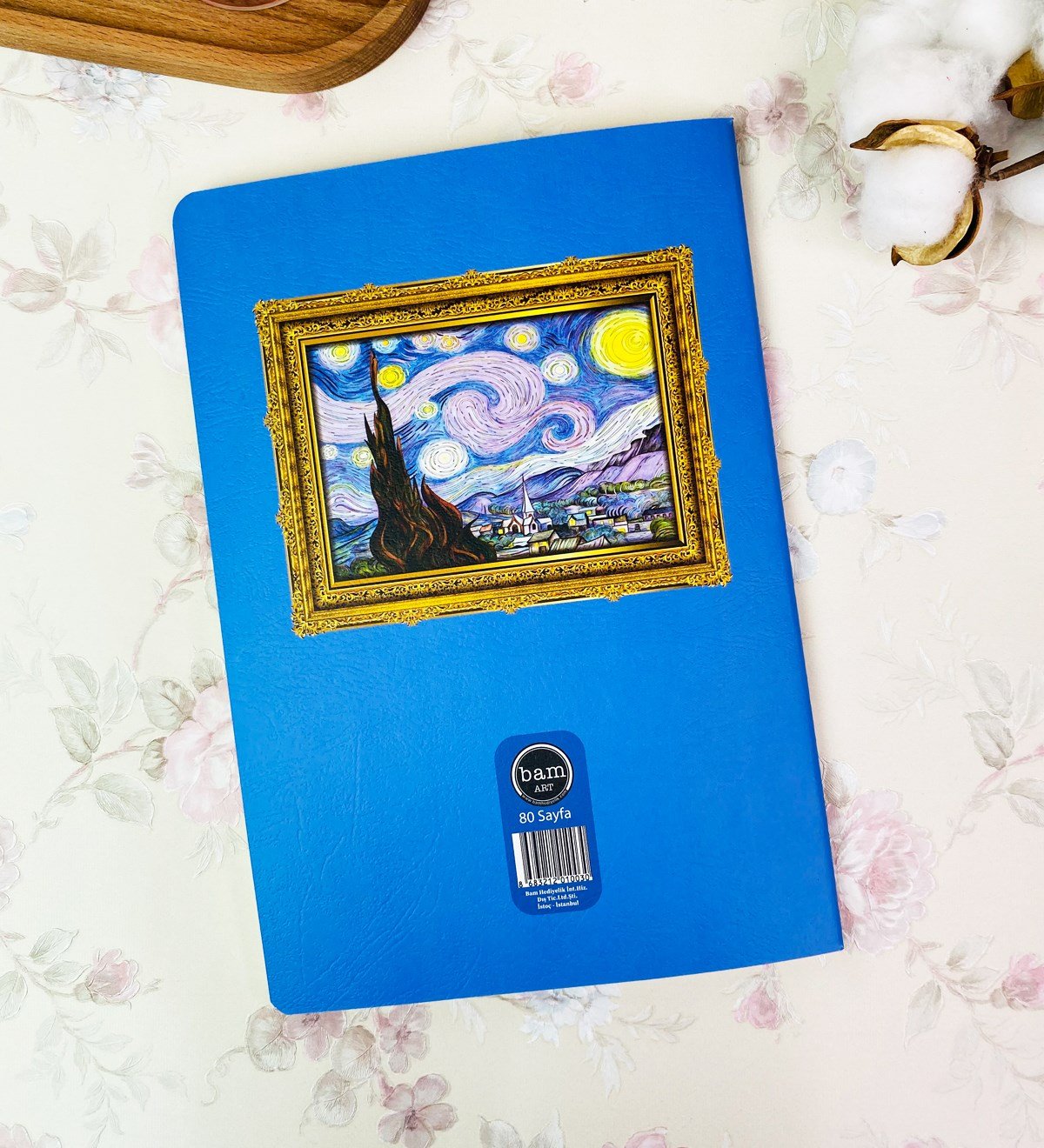 Van Gogh Yıldızlı Gece Tasarımlı Art DeftergiftmodaGmd100247