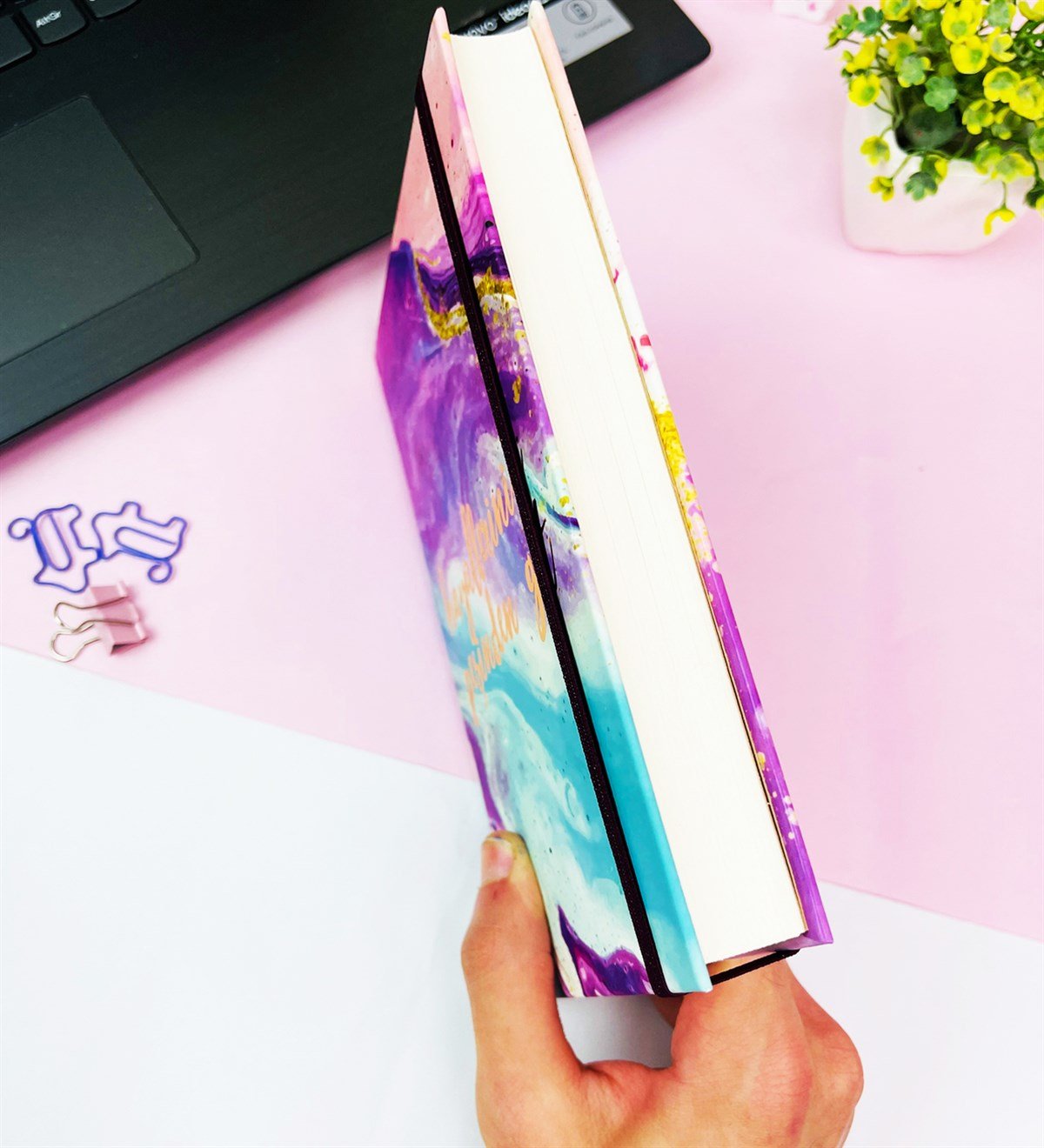 Hayallerinin Peşinden Git Kalın Kitap Görünümlü Defter Ve Bez Çanta SetgiftmodaGmhs101812