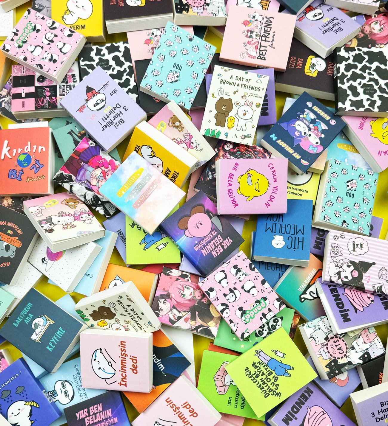 3'lü Minicik Defter 5x4 Cm 120 SayfagiftmodaBAM-1032