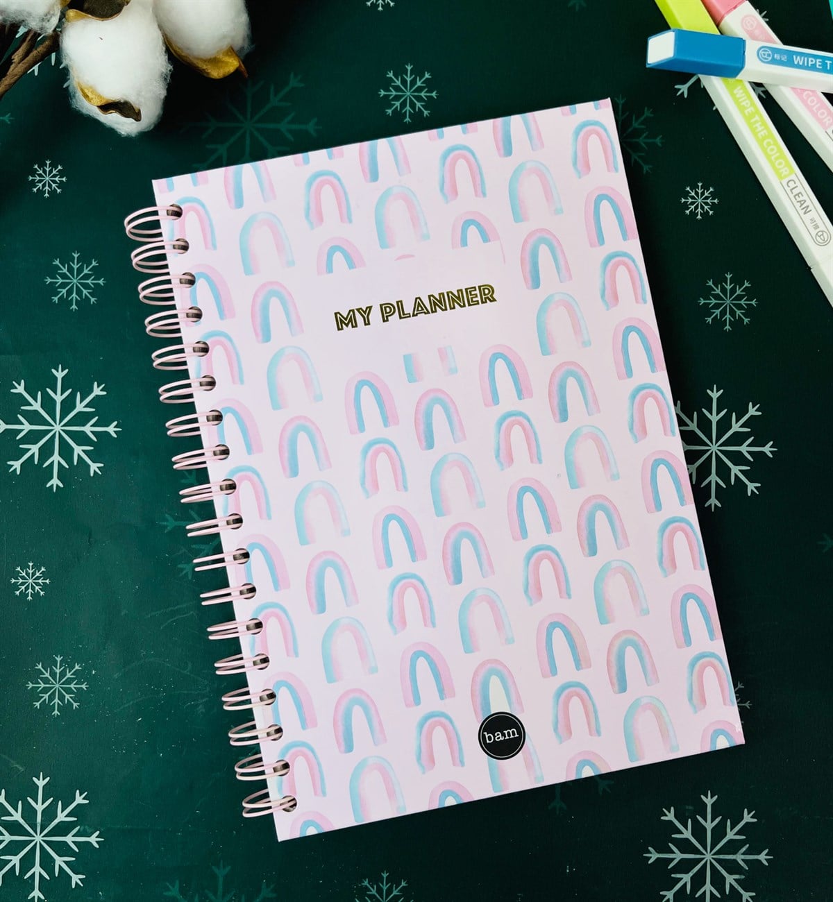 Gökkuşağı Tasarımlı Konuşan AjandagiftmodaGmd100160