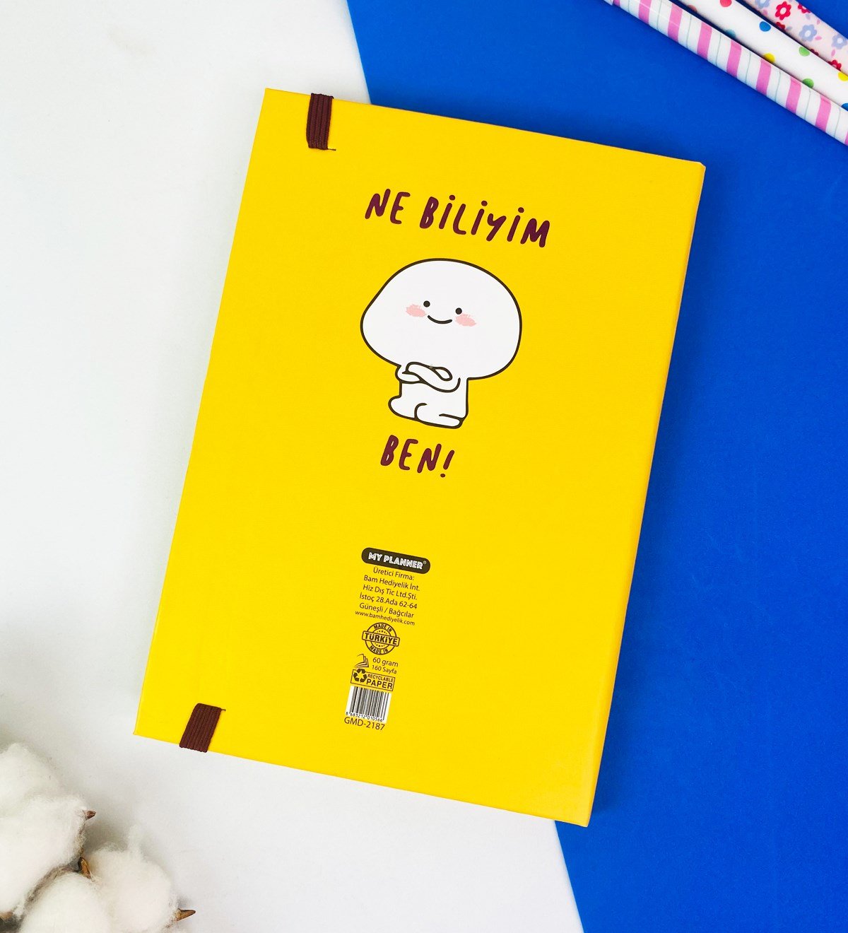 Ne Biliyim Ben Tasarımlı Lastikli DeftergiftmodaGmd100310
