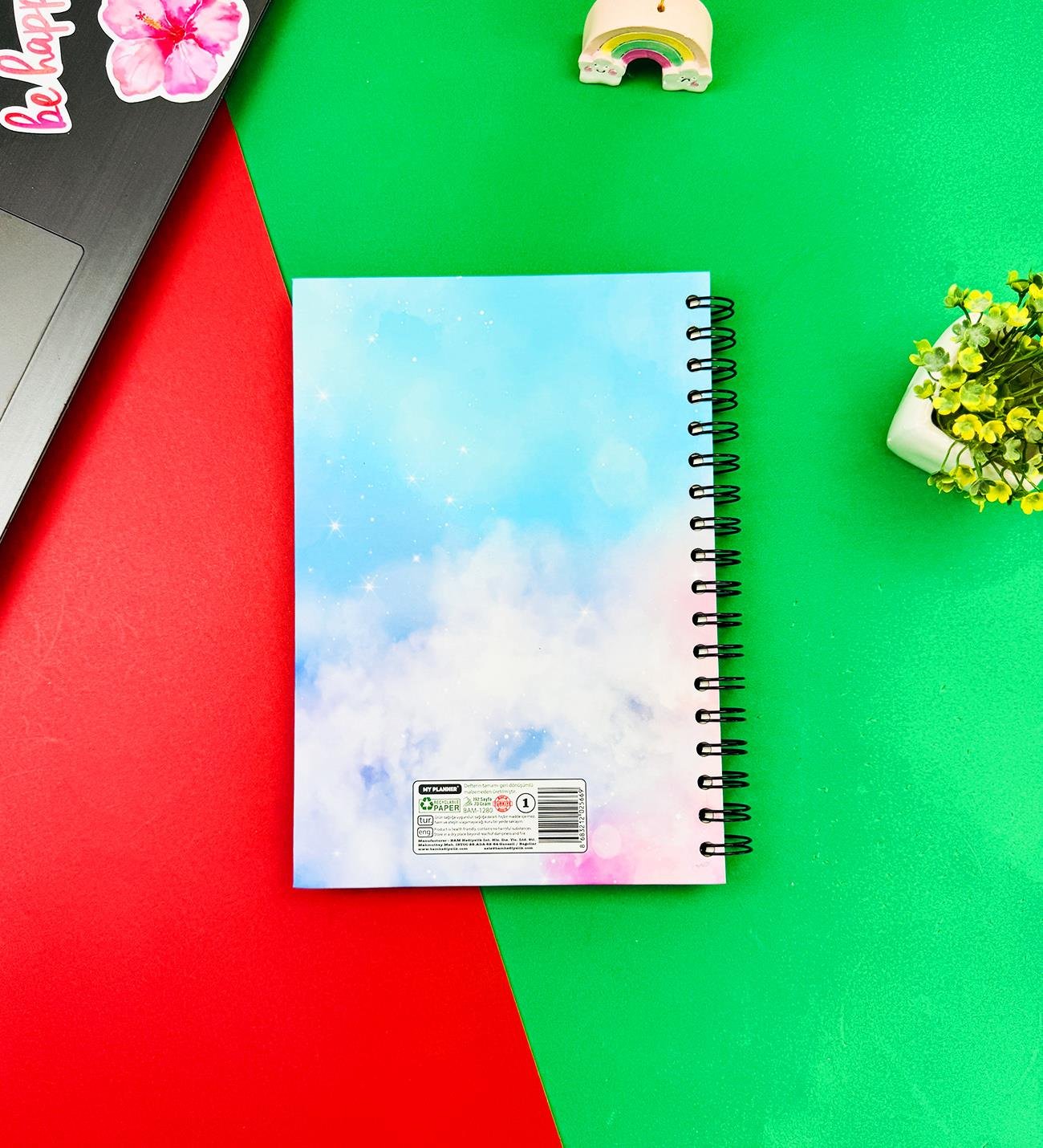 Bu Işıltılı Hayatı Ben Seçtim Tasarımlı Spiralli DeftergiftmodaBam-1280