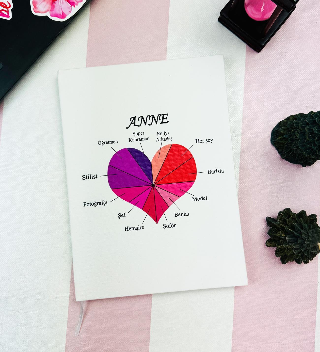 Süper Anne Tasarımlı Sert Kapaklı DeftergiftmodaGmd100575