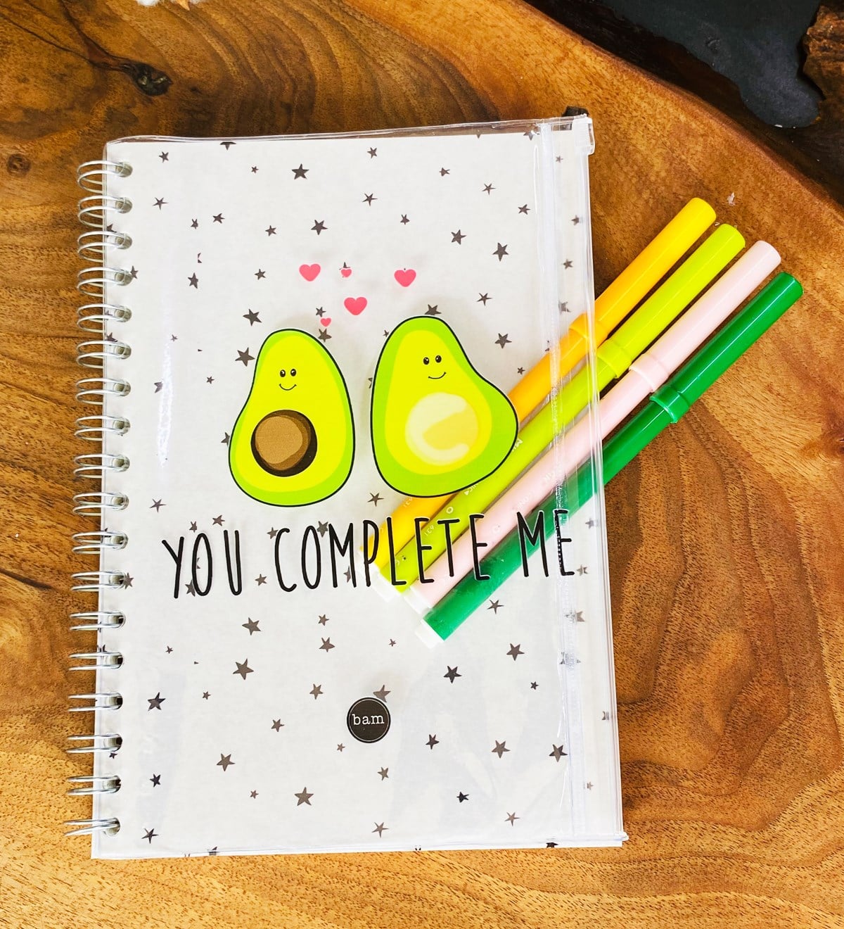 Avakado Tasarımlı Çanta Kapaklı Spiralli DeftergiftmodaGmd100323