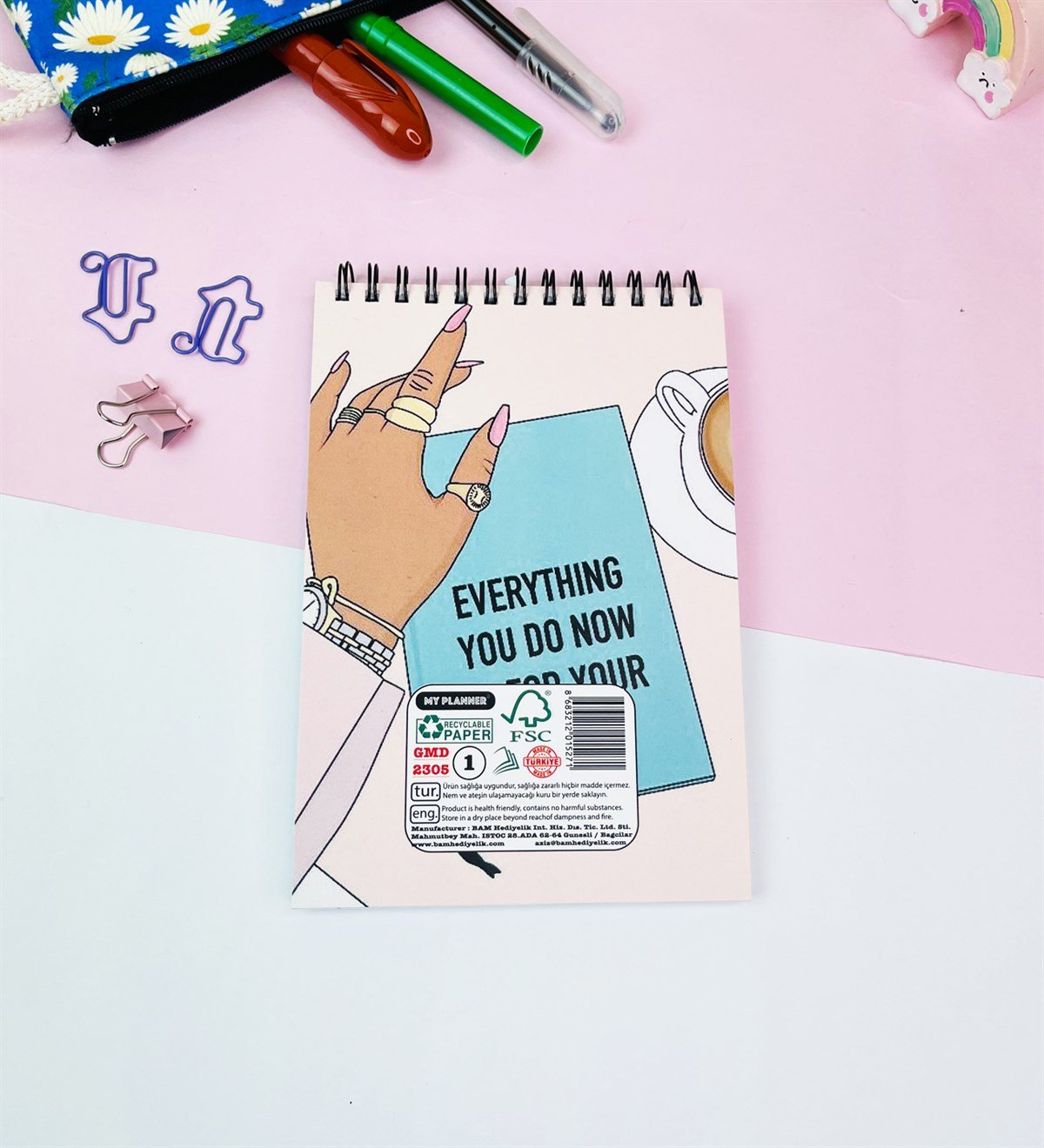 17x11Cm Sketch Book - Eskiz Defteri - 80 Gr - 60 YaprakgiftmodaGmd100575-Her-Şey-Gelecek-İçin