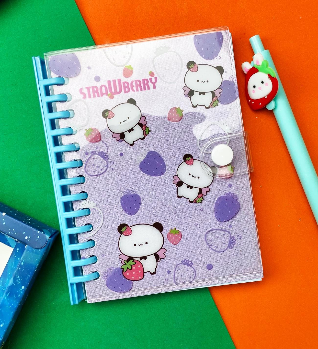 Strawberry Tasarımlı Günlük Defter Ve Kalem SetgiftmodaBM-1086