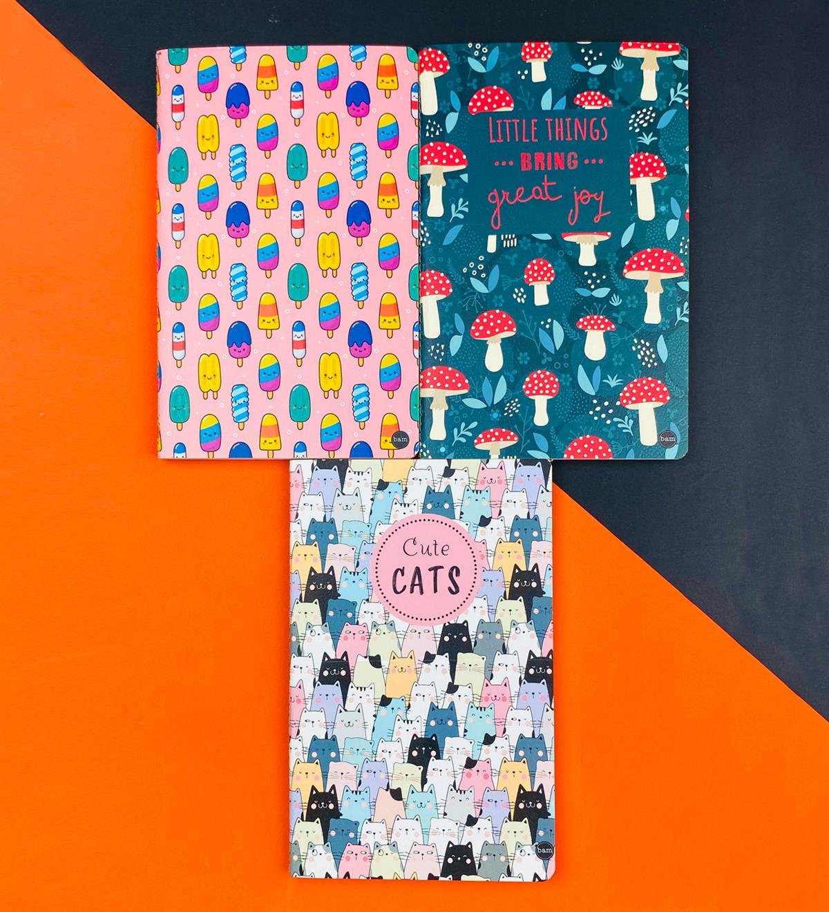 3'lü Dikişli Defter Seti Seri :2giftmodaGmd100563