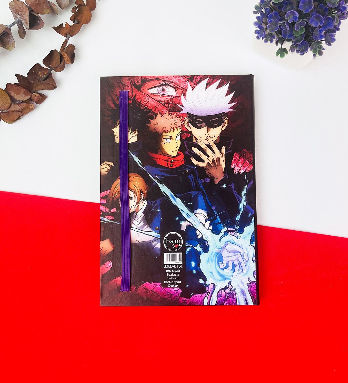 Jinjutsu Kaisen 2 Anime Tasarımlı Lastikli DeftergiftmodaGmd100231