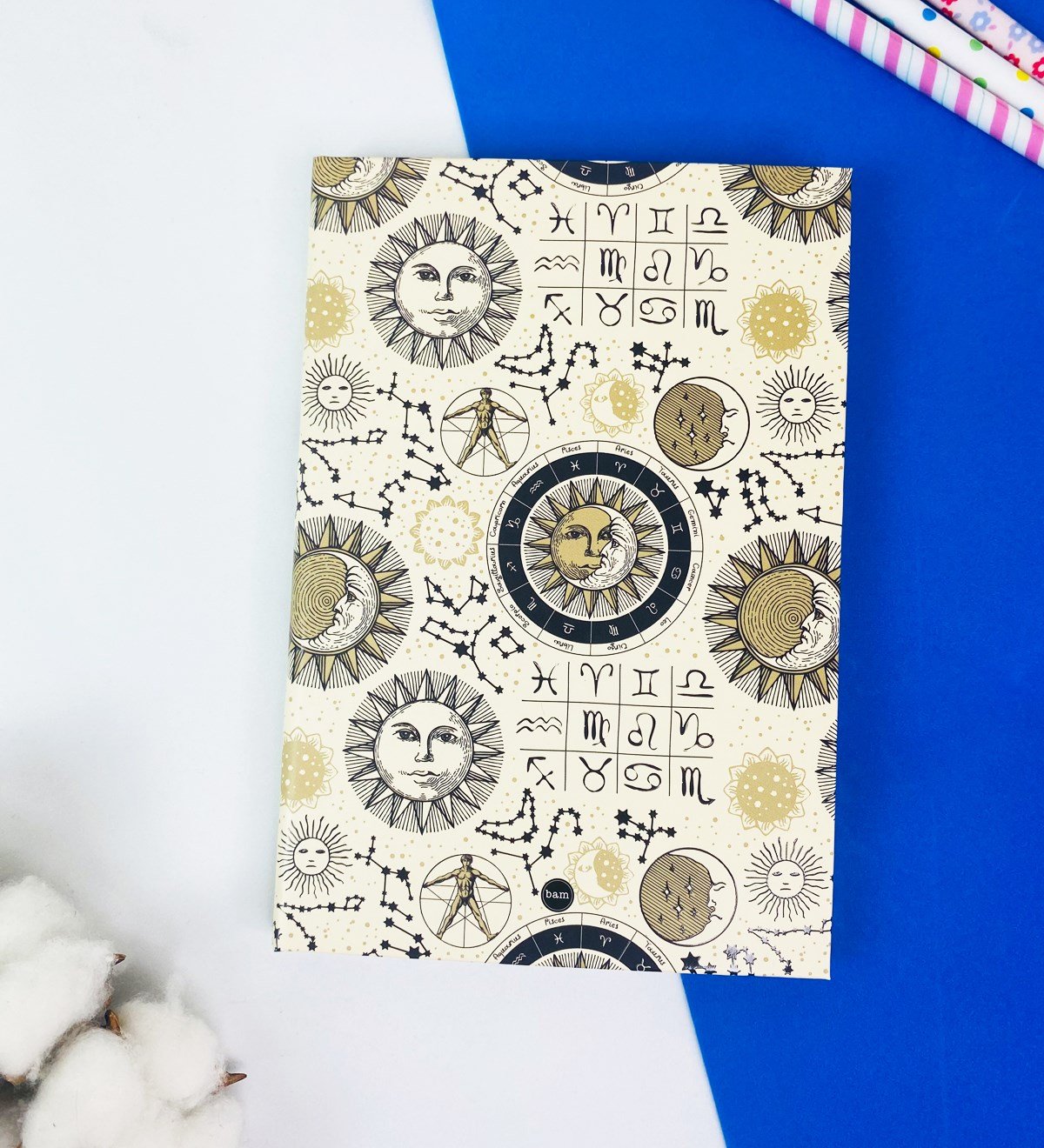 Tarot Ay Ve Güneş Tasarımlı Lastikli DeftergiftmodaGmd100317