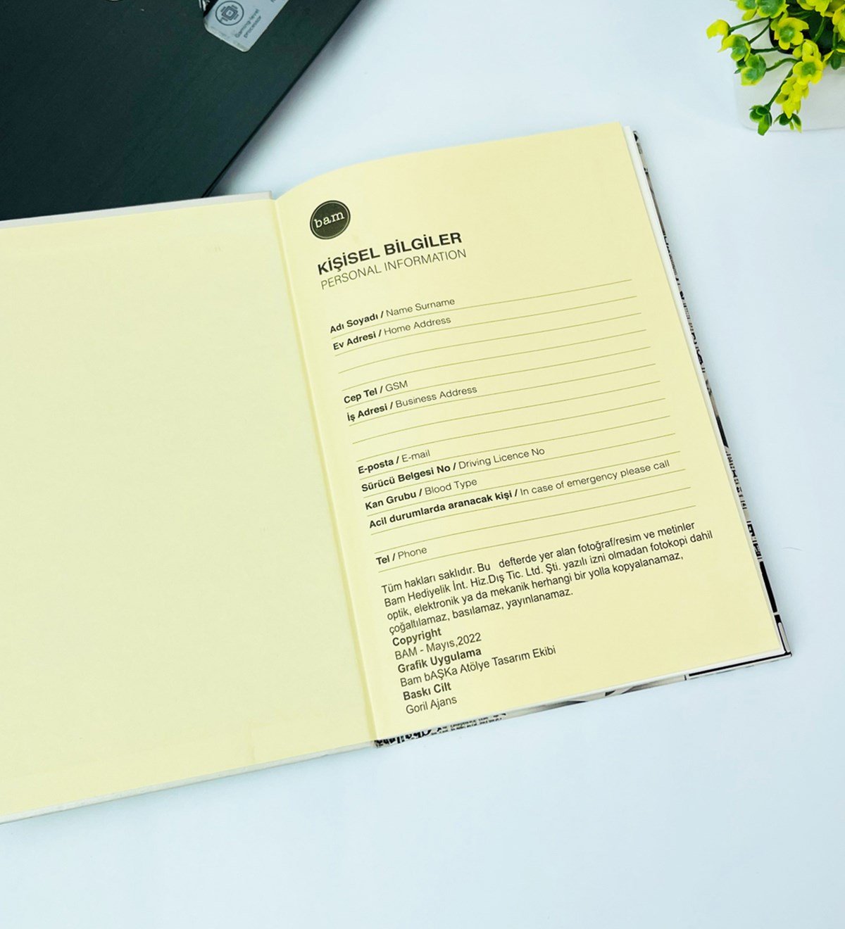 My Adcenture Book Tasarımlı Lastikli DeftergiftmodaGmd100462