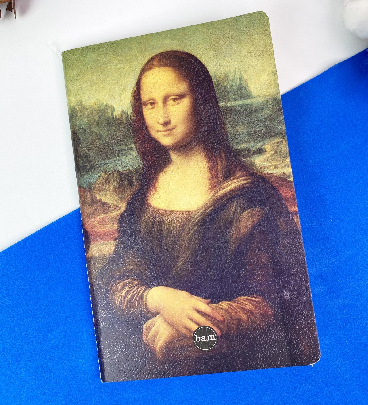 Mona Lisa Tasarımlı Dikişli DeftergiftmodaGmd100354