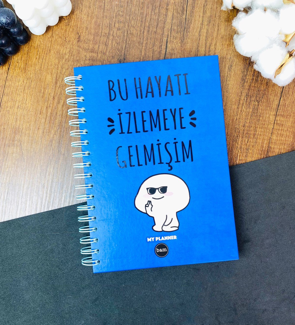 	Bu Hayatı İzlemeye Gelmişim Tasarımlı Spiralli DeftergiftmodaGmd100405