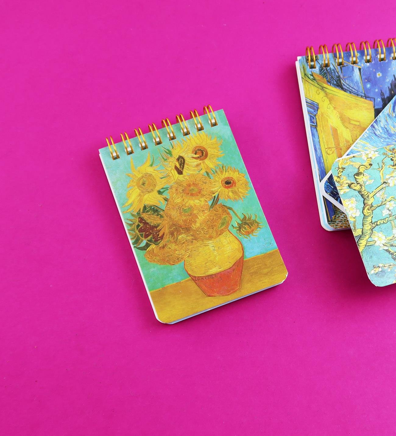 Van Gogh Tasarımlı Spiralli 11x7,5 Cm 70 Yaprak Defter  BM-1720giftmodaBM-1720