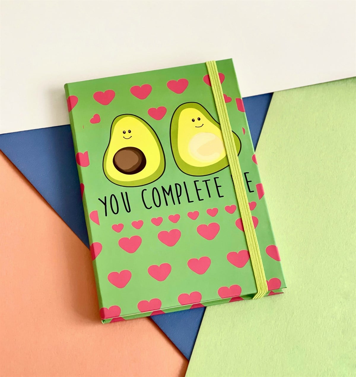 Avokado Tasarımlı Lastikli Defter	giftmodaGmd100070