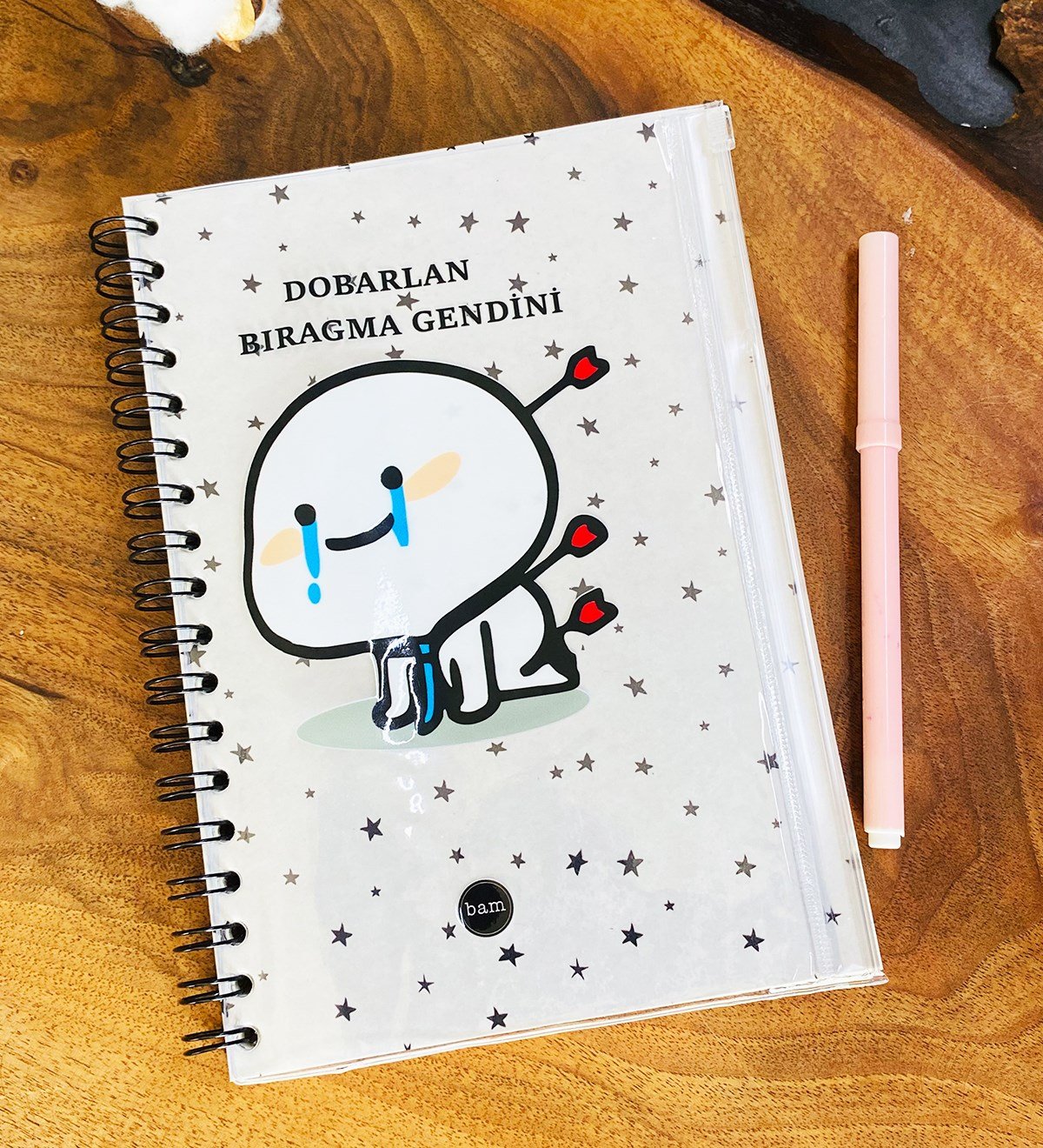 Dobarlan Bıragma Gendini Tasarımlı Çanta Kapaklı Spiralli DeftergiftmodaGmd100324