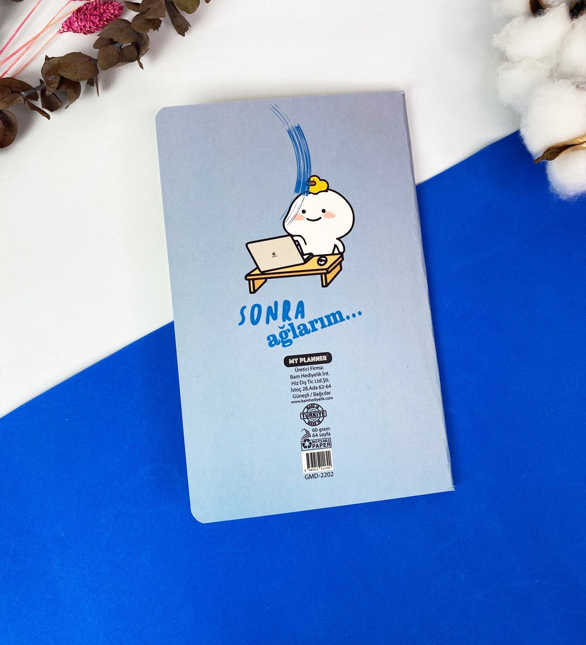 Sonra Ağlarım Tasarımlı Dikişli DeftergiftmodaGmd100343