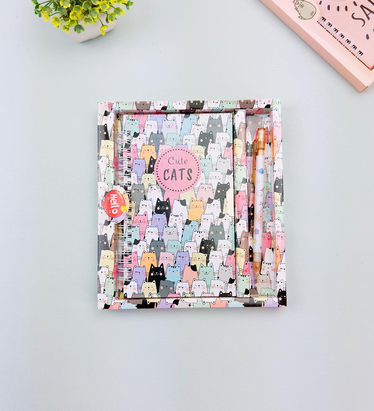 Sevimli Desenli Kilitli Defter ve Kalem SetigiftmodaHN-021-022-023
