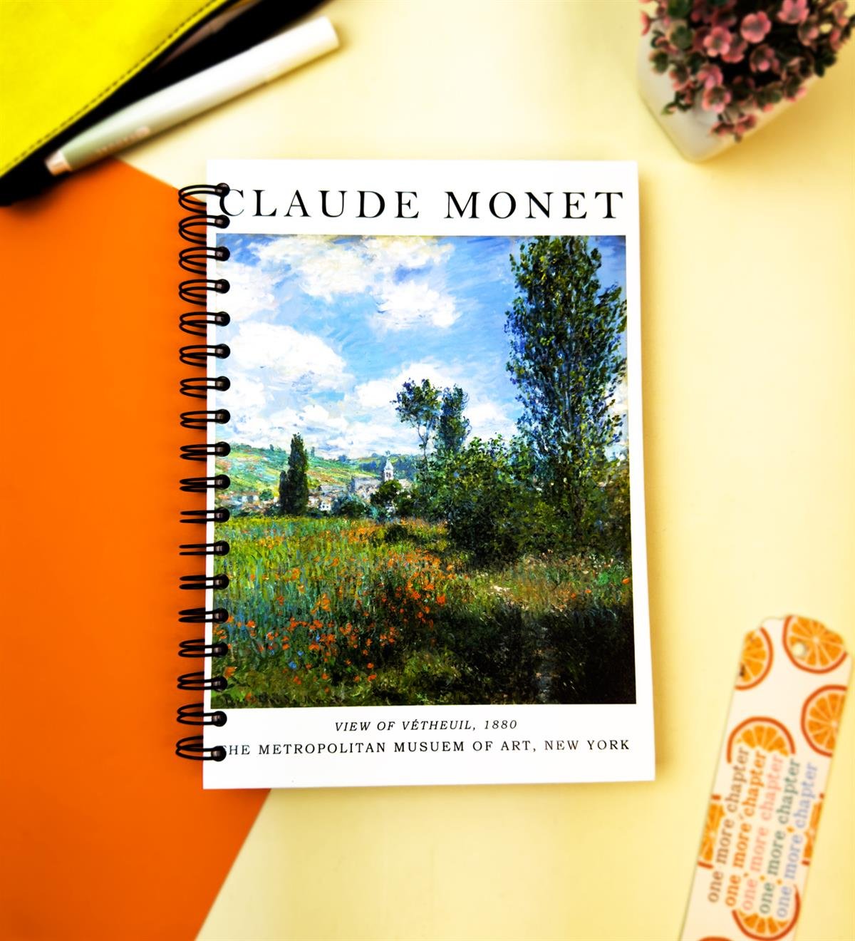 Vetheuil Görünümü Tasarımlı Konuşan AjandagiftmodaGMD-2343-14	