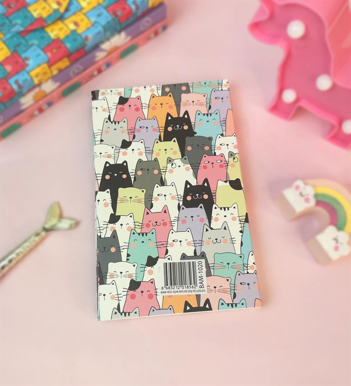 Sevimli Kedi Tasarımlı Zarf DefftergiftmodaBAM-1020-5