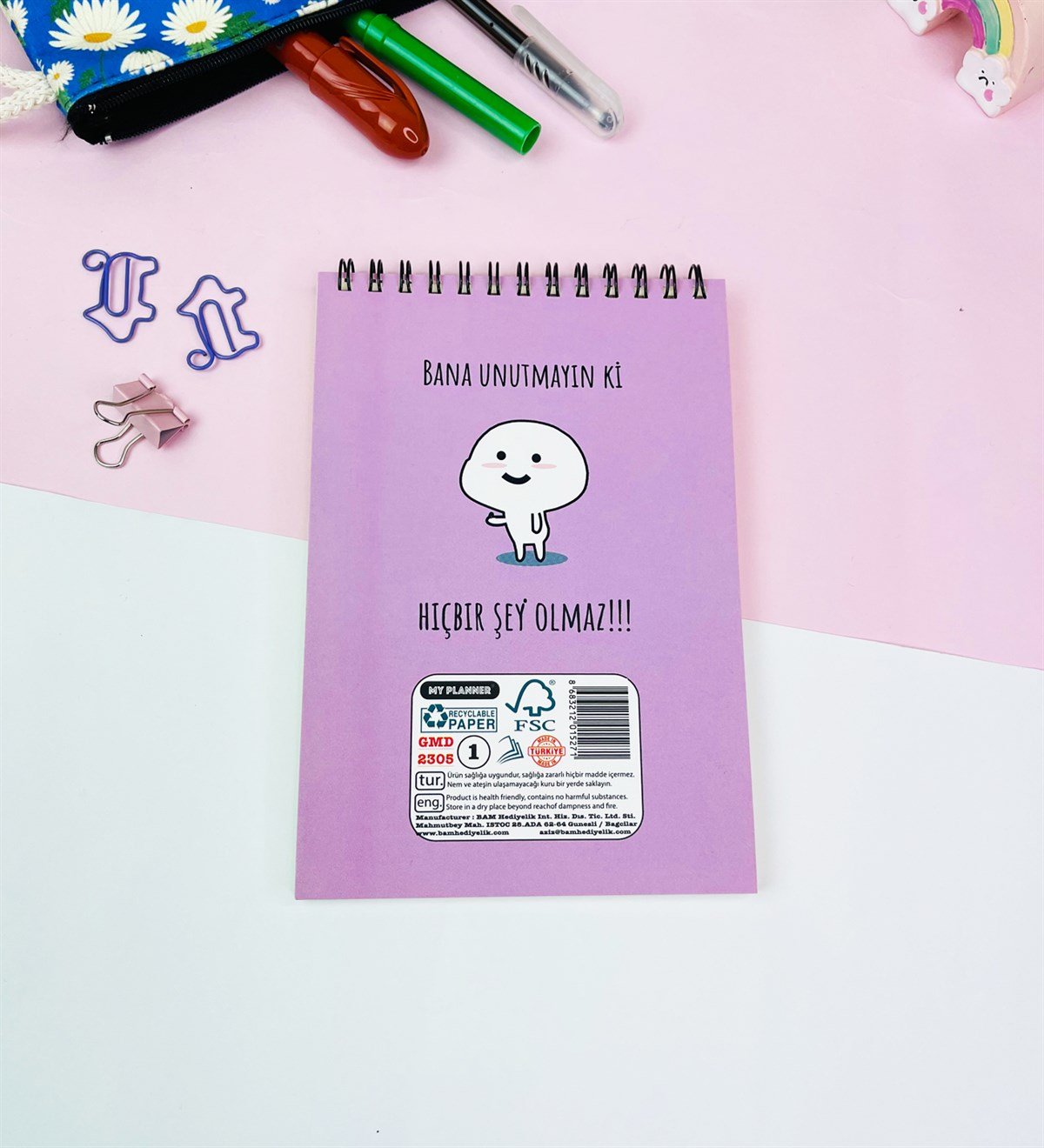 17x11Cm Sketch Book - Eskiz Defteri - 80 Gr - 60 YaprakgiftmodaGmd100561-BanaUnutmayınKi