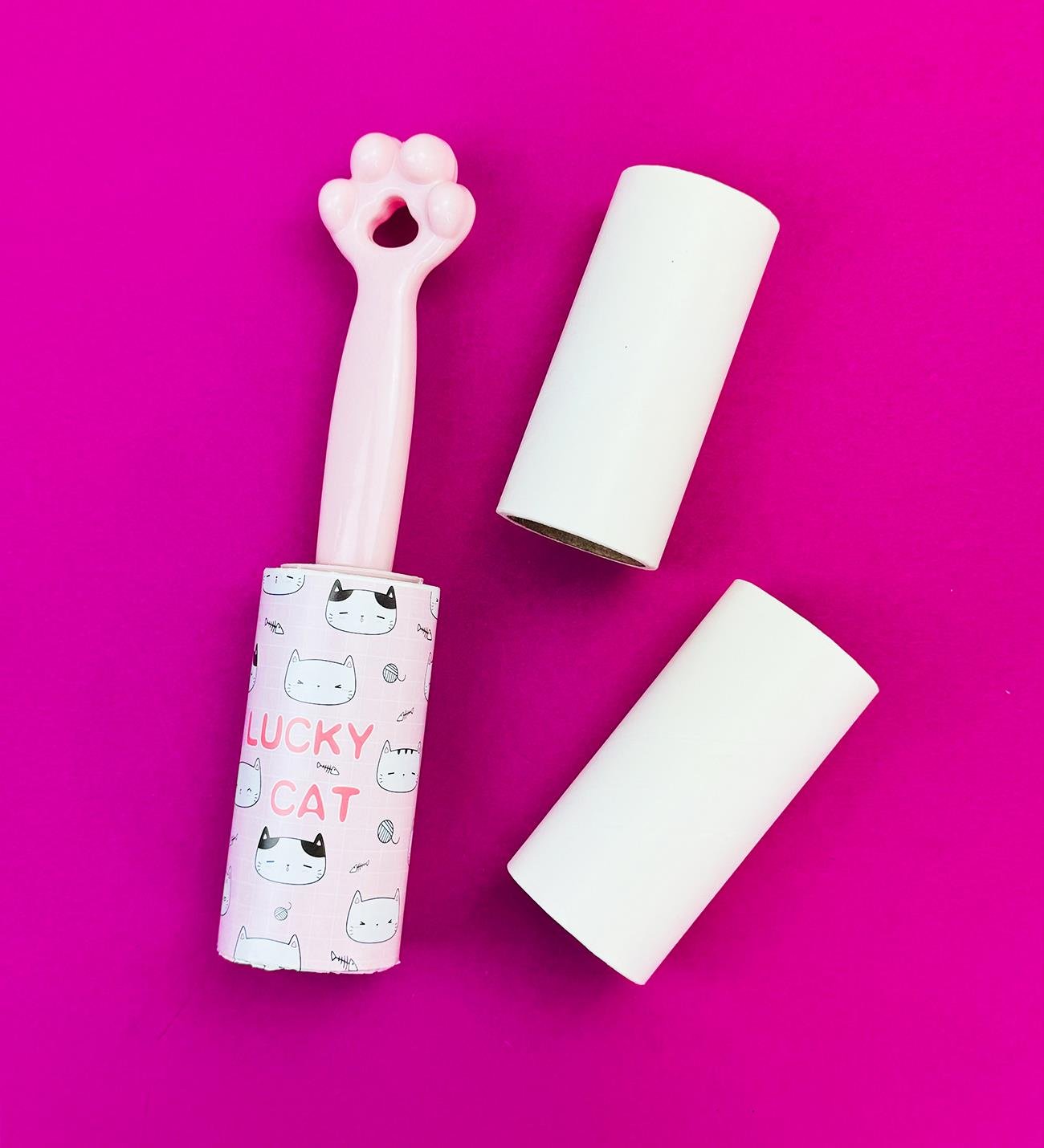 Kedi Figürlü Tüy Toplayıcı Rulo 60 Yaprak 2 Adet Yedek BaşlıkgiftmodaBM-1252D