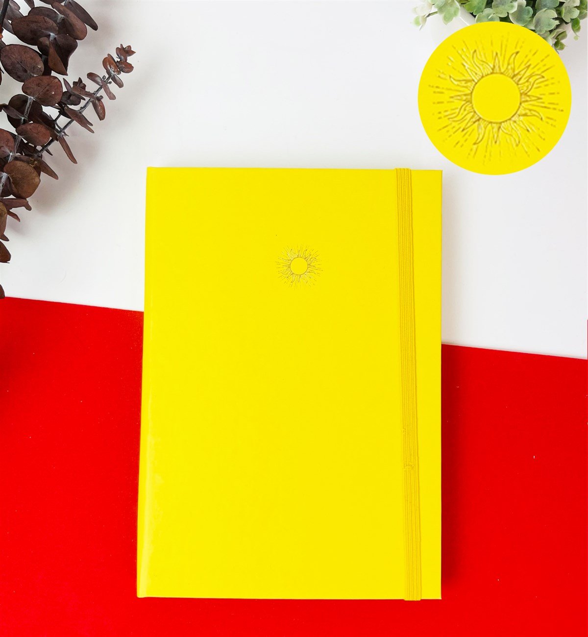  Rengarenk Tasarımlı 4'lü Lastikli Defter SetgiftmodaGmd100175